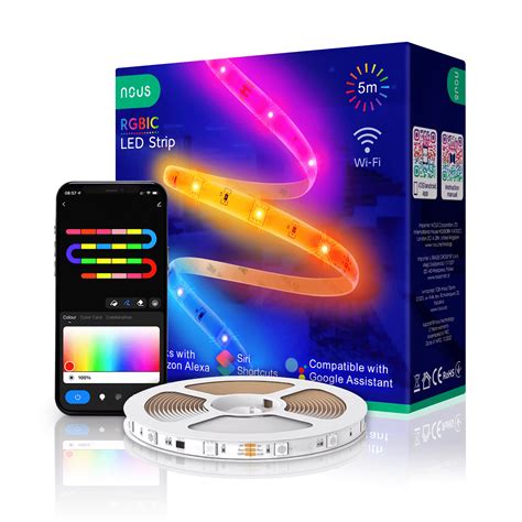 Nous Smart Rgb Ic Wifi Led Strip F4 5m Nous Technology