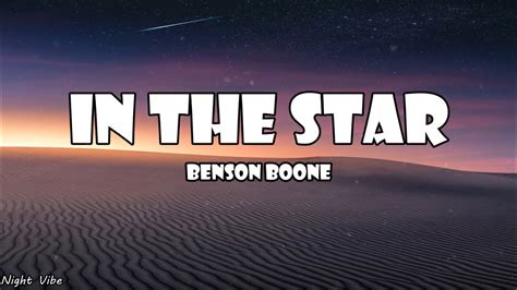 Benson Boone In The Stars Lyrics Youtube