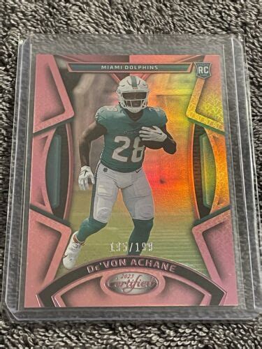 Panini Pink Prizm Devon Achane Rc Dolphins Devon Nm Ebay