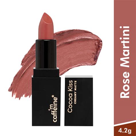 Buy MCaffeine Cocoa Kiss Creamy Matte Nude Lipstick With Cocoa Butter Rose Martini G