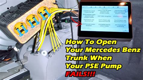 How To Open Your Mercedes Benz Trunk When Your Pse Pump Fails