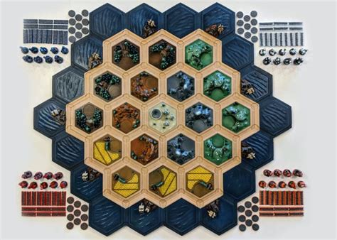 Awesome 3D printed Catan magnetic multicolored game board - Geeky Gadgets