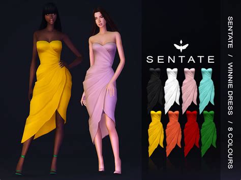 Strapless Dress Sims 4 Cc List