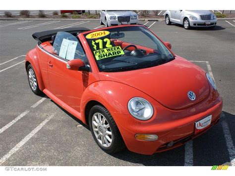 2004 Sundown Orange Volkswagen New Beetle Gls Convertible 7923632 Photo 3 Car