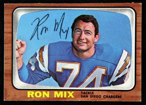 Lot Detail 1965 Topps Ron Mix San Diego Chargers Signed Card Jsa