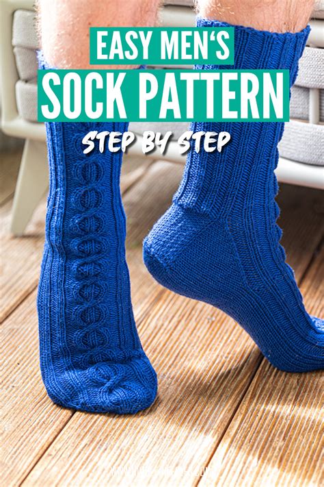 Easy Mens Sock Knitting Pattern On Circular Needles For Beginners