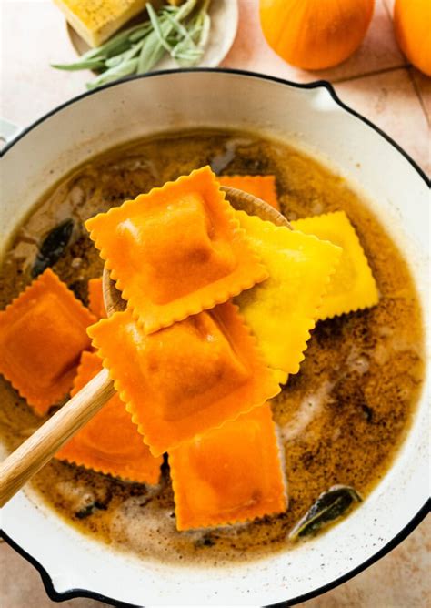 Pumpkin Ravioli With Sage Brown Butter Sauce Recipe CucinaByElena