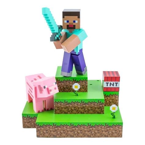 Lampada Paladone Minecraft Steve Diorama Pccomponentes It