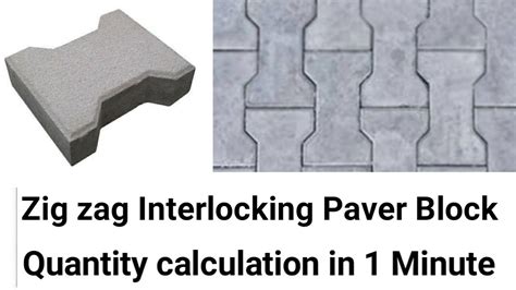 Interlocking Paver Block Calculation For Sqft Road Paver Block