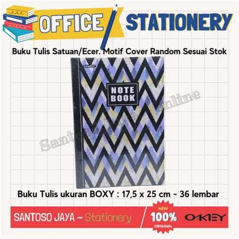 Buku Tulis Boxy OKEY By Kiky 36 Lembar B5 17 5x25 Cm SATUAN ECER