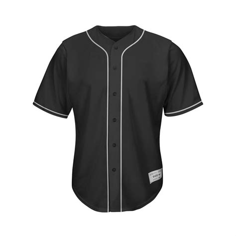 Blank Black And White Baseball Jersey