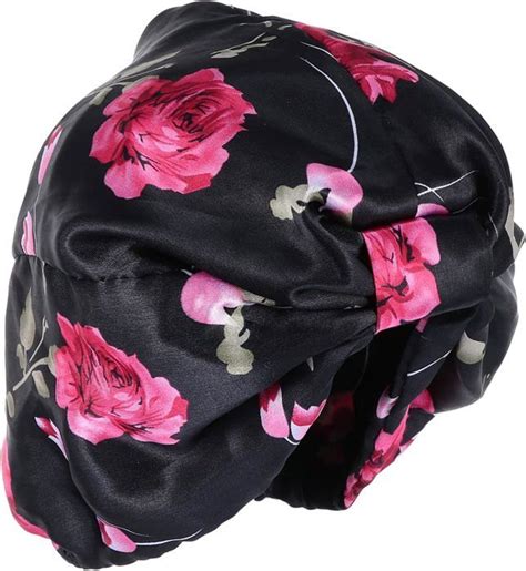 BONNET DE DOUCHE Noir Bonnet De Nuit Noué Chapeau De Fleur Foulards