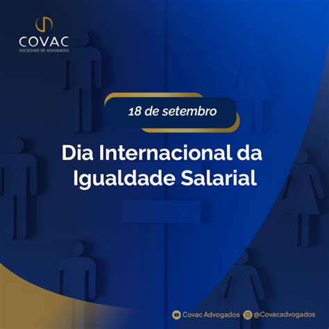 De Setembro Dia Internacional Da Igualdade Salarial Covac