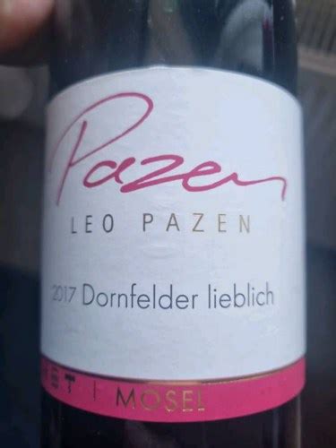 Leo Pazen Dornfelder Lieblich Vivino Us