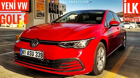 YENİ GOLF 8 İLK UZUN YOL GİDERKEN MOTORU KAPATIYOR ÇORUMDAN SAKARYA