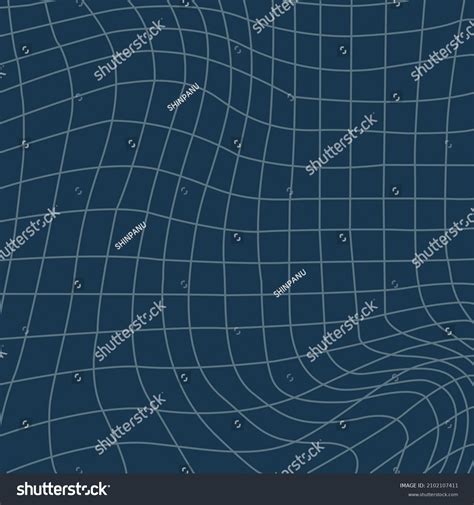 Blue Color Grid Curved Background Mesh Stock Vector Royalty Free