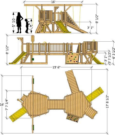 Toddler Playground Plan (2‑Sizes) – Paul's Playhouses