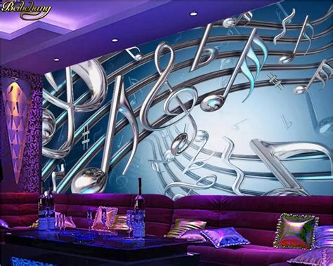 Beibehang Custom Photo Wallpaper Mural Dynamic Metal Music Carnival Bar