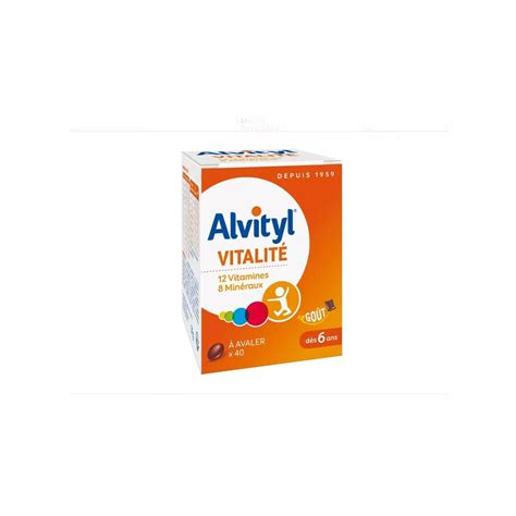 Alvityl Vitalité Dès 6 Ans 40 Comprimés