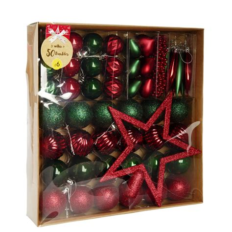 Wilko 50 pack Alpine Home Complete Christmas Decoration Pack | Wilko