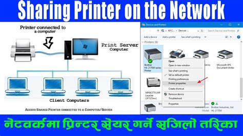 How To Share Printer On The Network Easy Step Sharing Printer In