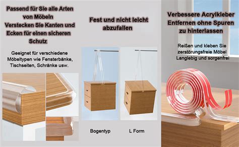 M Kantenschutz Mit Eckenschutz Baby Kantenschutz Transparent