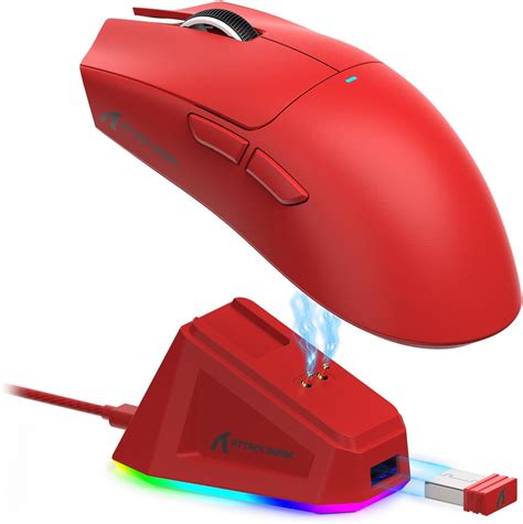 MAMBASNAKE Mouse para jogos sem fio Shark R1 sensor óptico