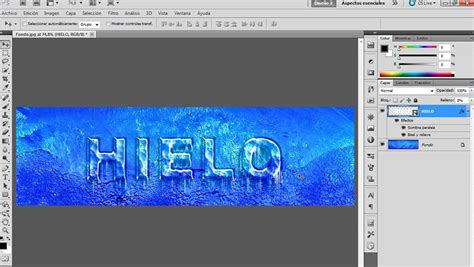 Crear Un Efecto De Texto De Hielo En Photoshop Render Web