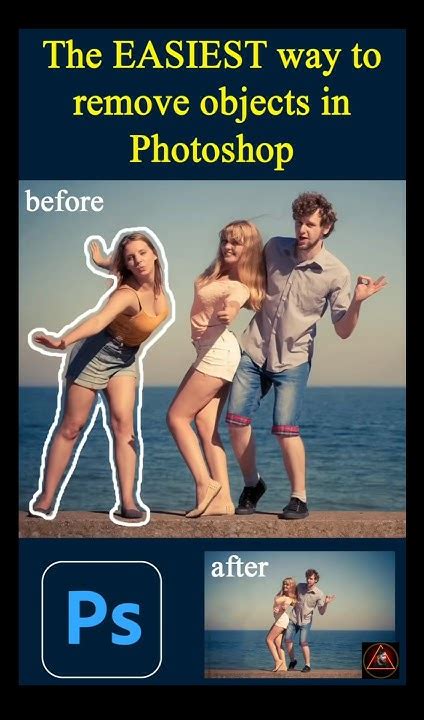 One Click To Remove Objects In Photoshop Youtube