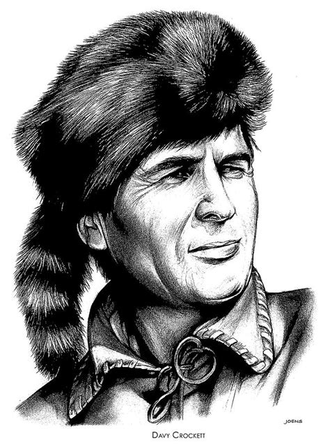 Davy Crockett Drawing by Greg Joens - Pixels