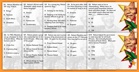 Nelson Mandela Ks2 Black History Quiz Classroom Secrets Classroom