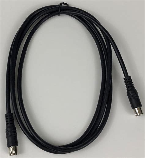 Buy 9 Pin Mini Din Minidin Male To Male 6 Foot Black Cable B Type Non