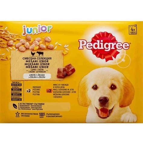 Pedigree Poslastica Za Pse Junior Piletina I Govedina 4x100g EPonuda