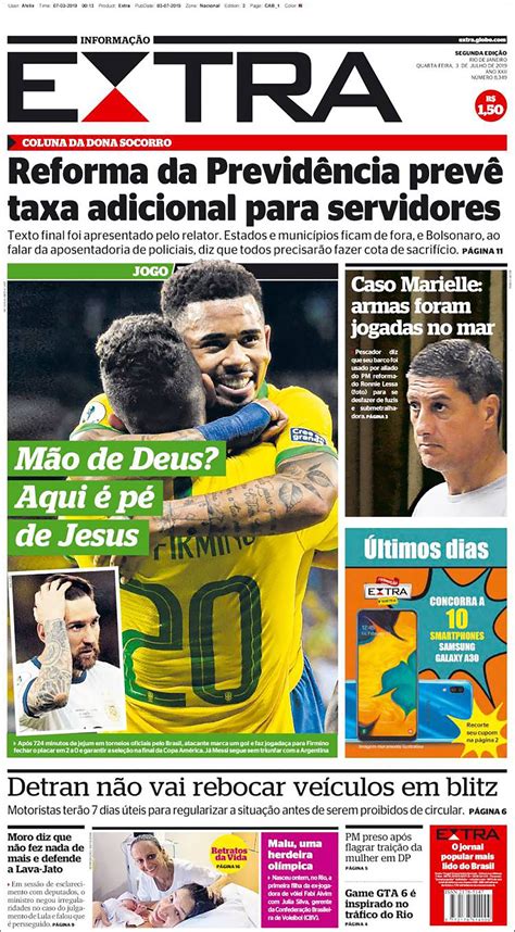 ¿la Mano De Dios Aquí Es El Pie De Jesús Las Portadas De Los Diarios De Brasil Tras La