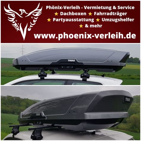 Dachboxen Thule Force Xt L Mieten Ph Nix Verleih De