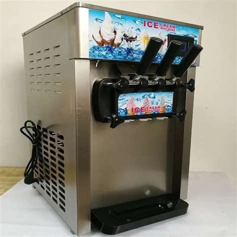 Commercial Desktop Soft Ice Cream Machine Small Stainless Steel Ice