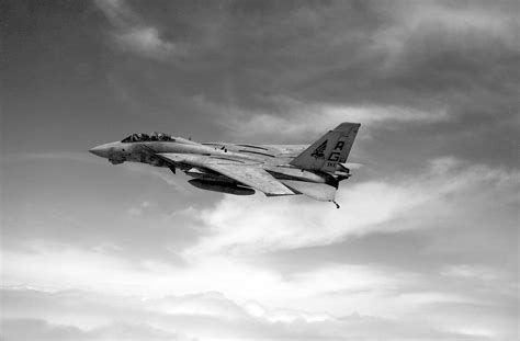 An Air To Air Left Side View Of An F A Tomcat Aircraft From Fighter