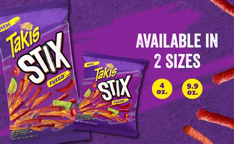 Amazon Takis Stix Fuego Spicy Corn Sticks Hot Chili Pepper Lime