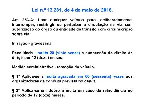 Infrações de trânsito penalidades e medidas administrativas PPT