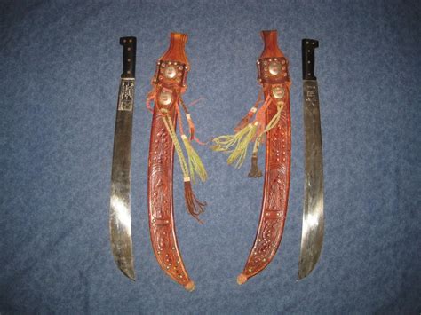 Two Left And Right Hand German Alimex N152k Machetes Swords For South