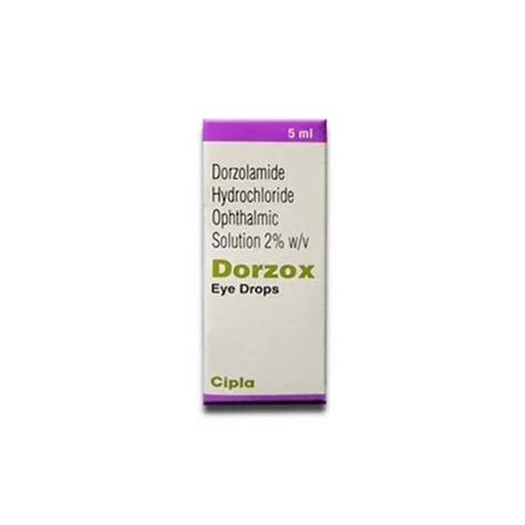 Cipla Dorzolamide Timolol Dorzox T Eye Drop At Rs 420 Piece In Nagpur