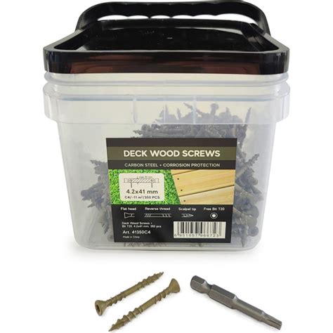 Саморезы для монтажа террас и фасадов Camo Deck Wood Screws 41x4,2 mm ...