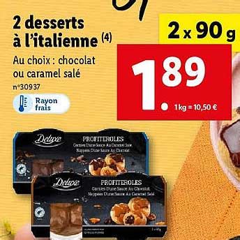 Promo 2 Desserts à L italienne chez Lidl iCatalogue fr