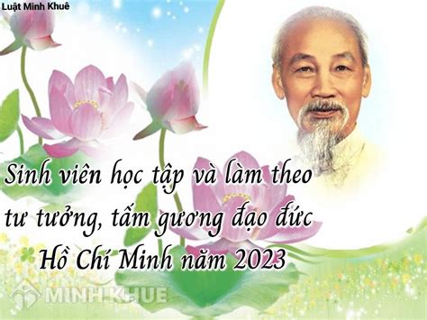 Sinh viên học tập và làm theo tư tưởng tấm gương đạo đức Hồ Chí Minh