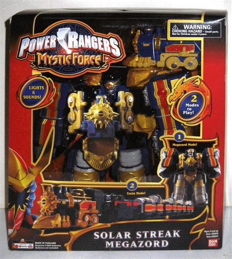 Power Rangers Mystic Force Solar Streak Megazord Zord Train Mode Nib