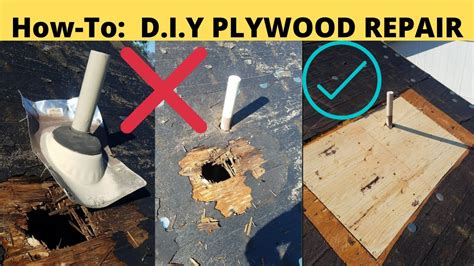 How To Repair Damaged Roofing Plywood Roof Repair Step By Step YouTube