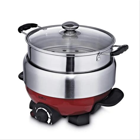 1100W 3L Non Stick Multifunctional Electric Household Hot Pot Electric Cooker Heat Pan Fryer