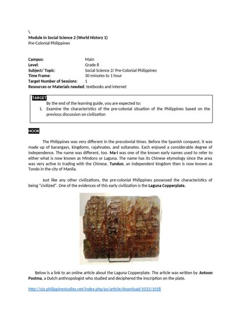 pre colonial philippines overview  grade   philippines