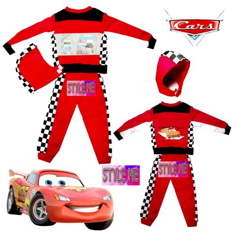 Racing Car Lightniing Mcqueenn Costume Cosplay Roleplay For Kids 1 8