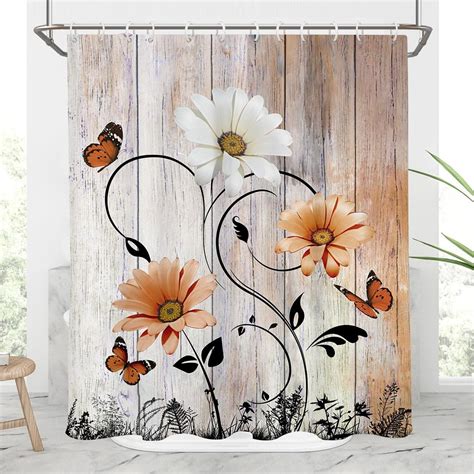 Amazon IcosaMro Marble Shower Curtain With Hooks Long Waterproof